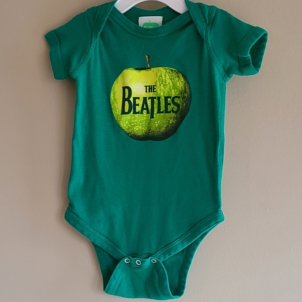 The Beatles green short sleeved onesie/bodysuit